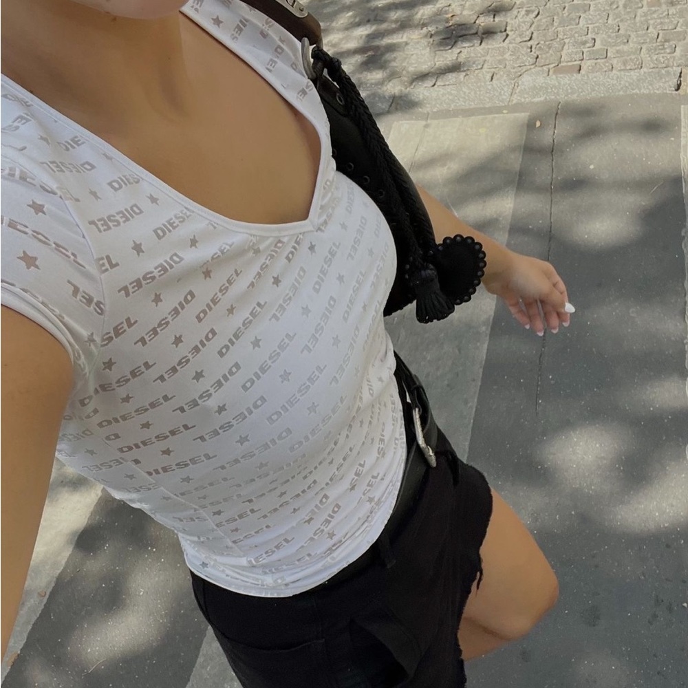 Diesel White Logo Shirt